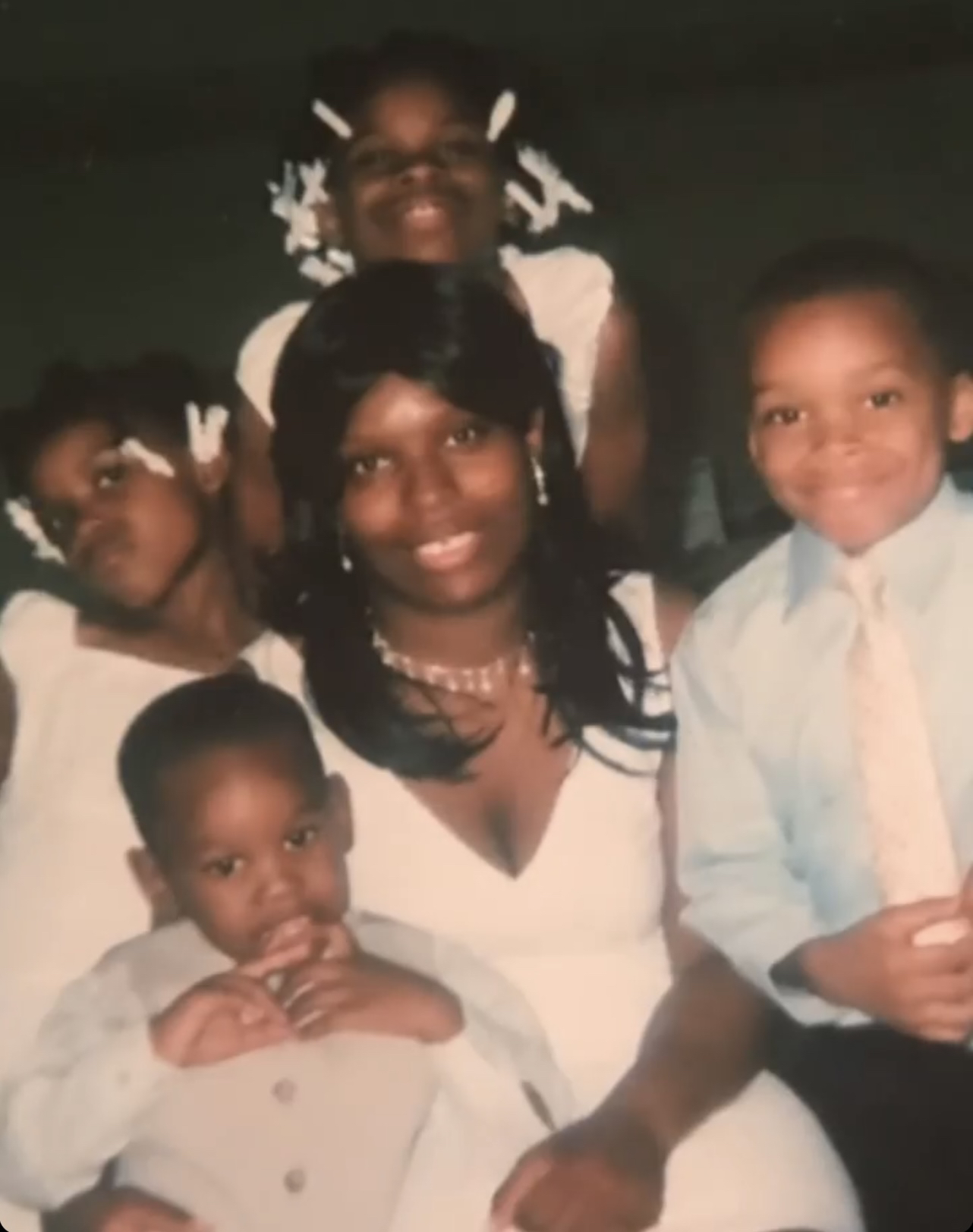 A childhood family photograph